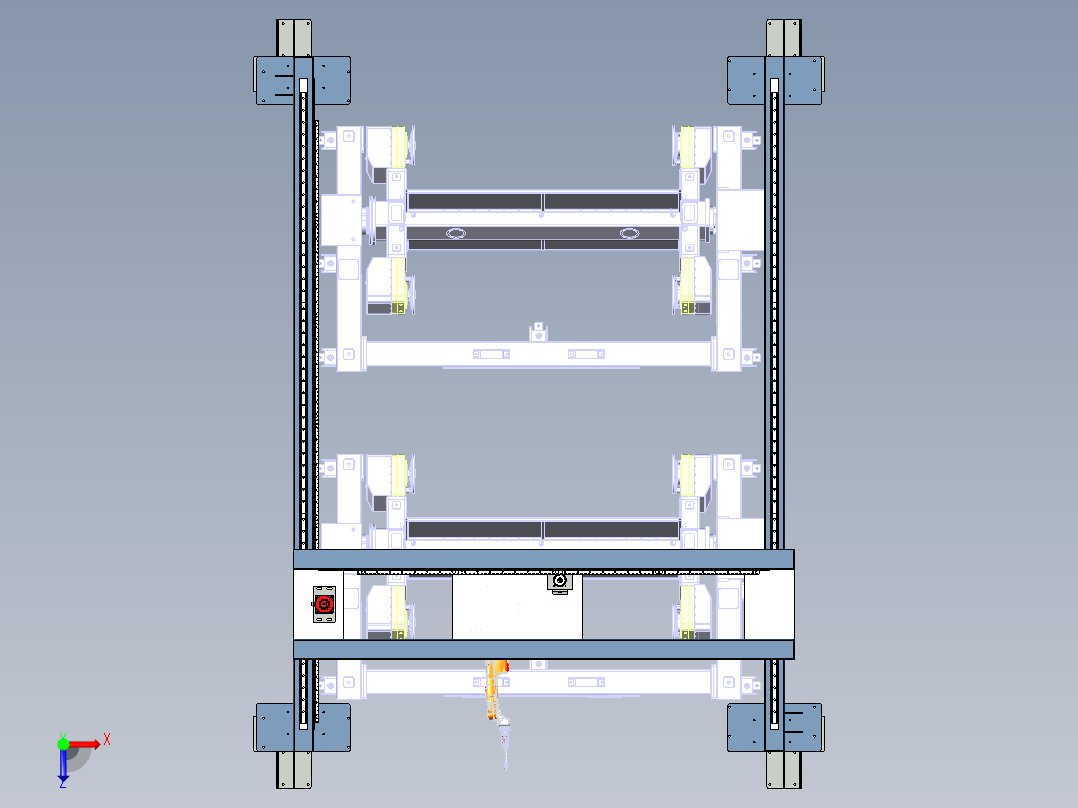 机器人焊接俯视图