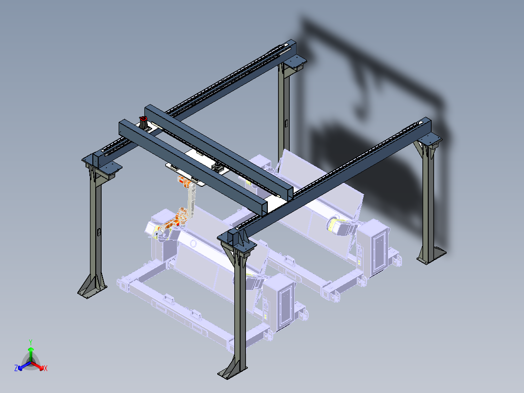 机器人焊接正等轴测图