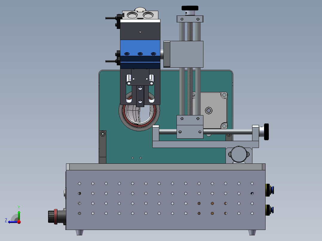 富佳圆形点胶机右视图