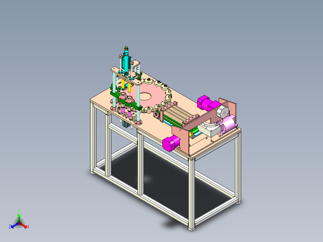 金属片压入轮圆筒step