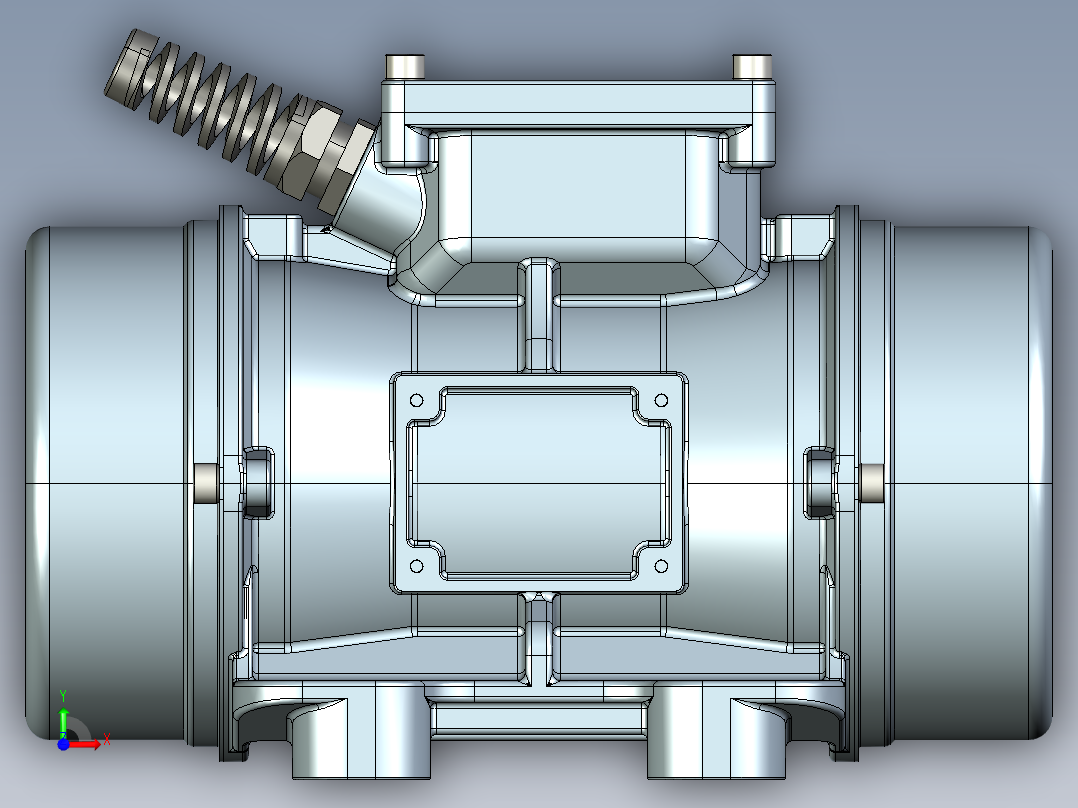 KBM-6-2型振动电机stp前视图