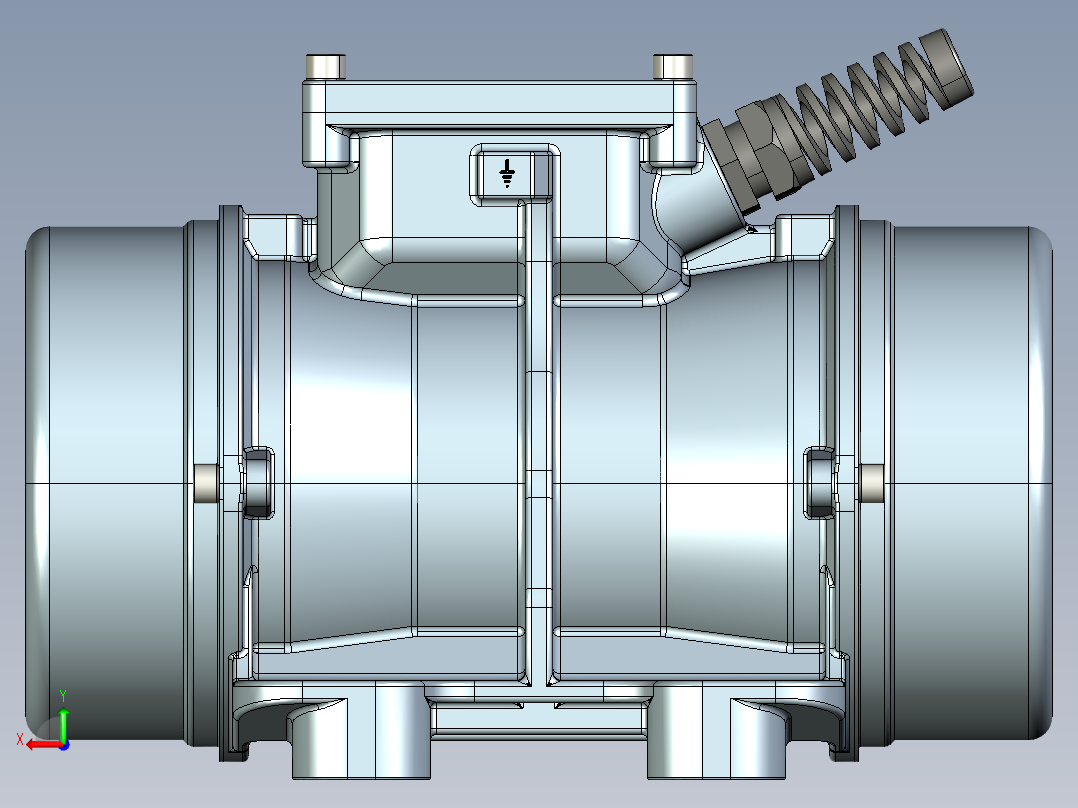 KBM-6-2型振动电机stp后视图