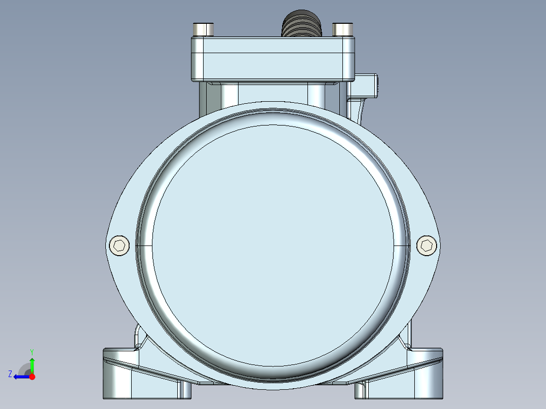 KBM-6-2型振动电机stp右视图