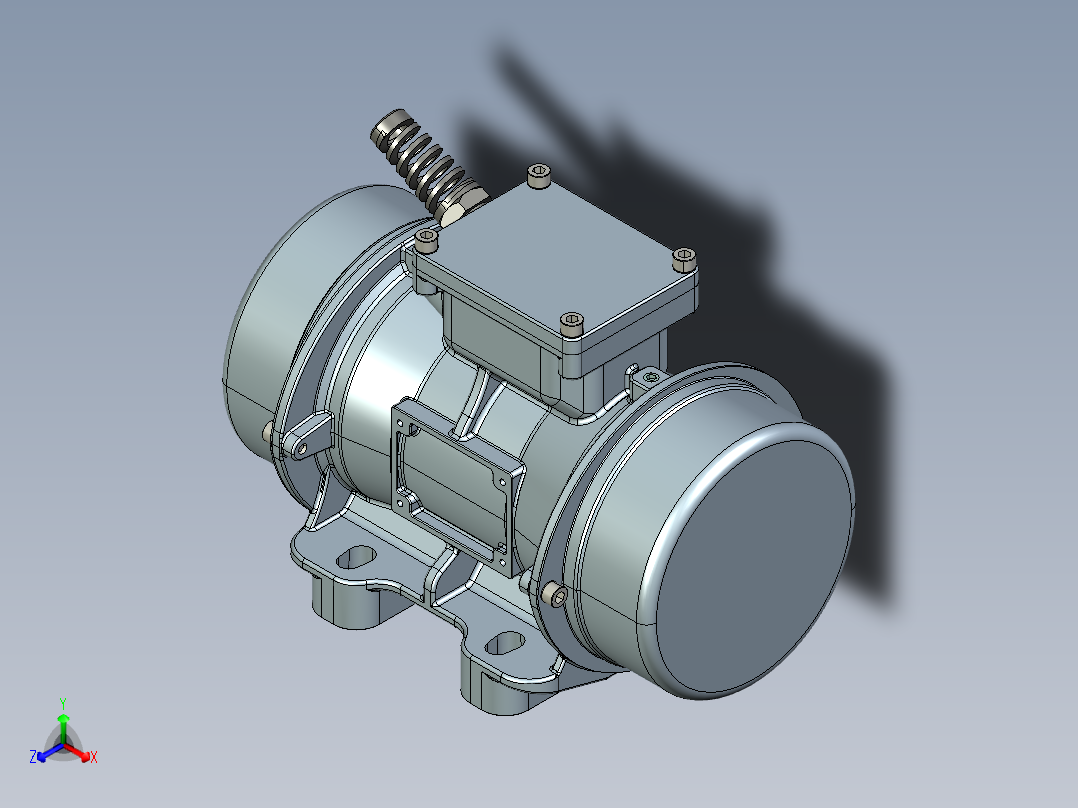 KBM-6-2型振动电机stp正等轴测图