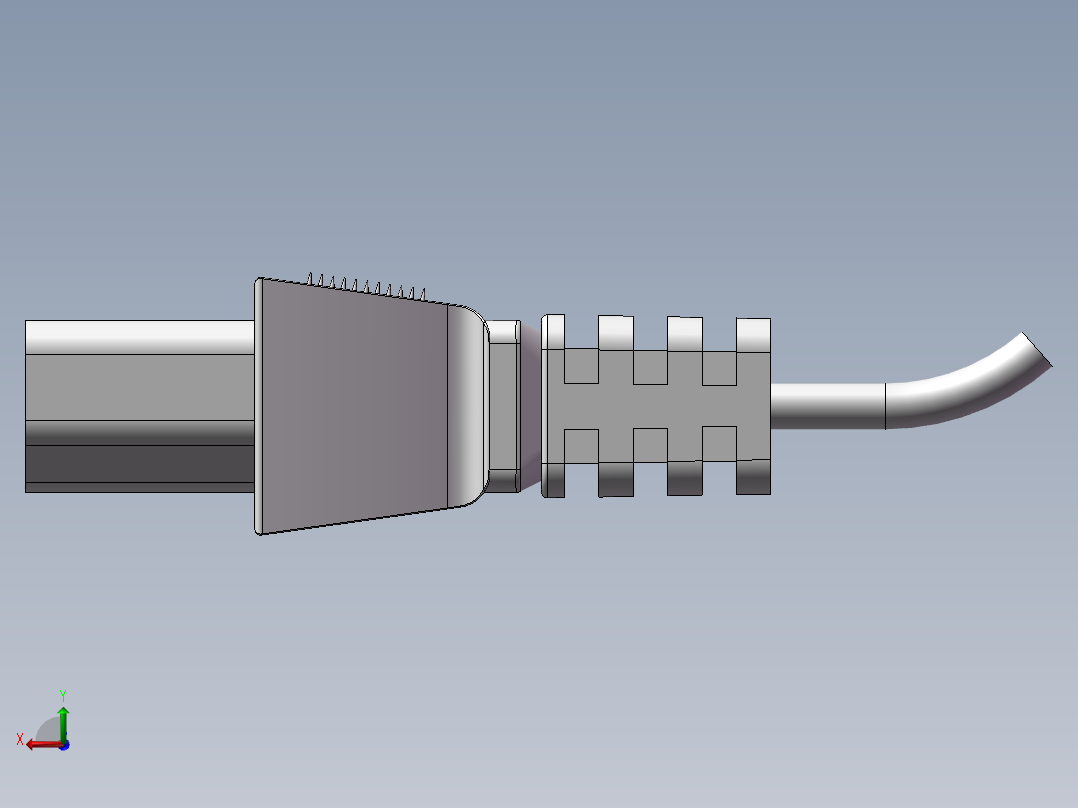 SolidWorks 插头设计后视图