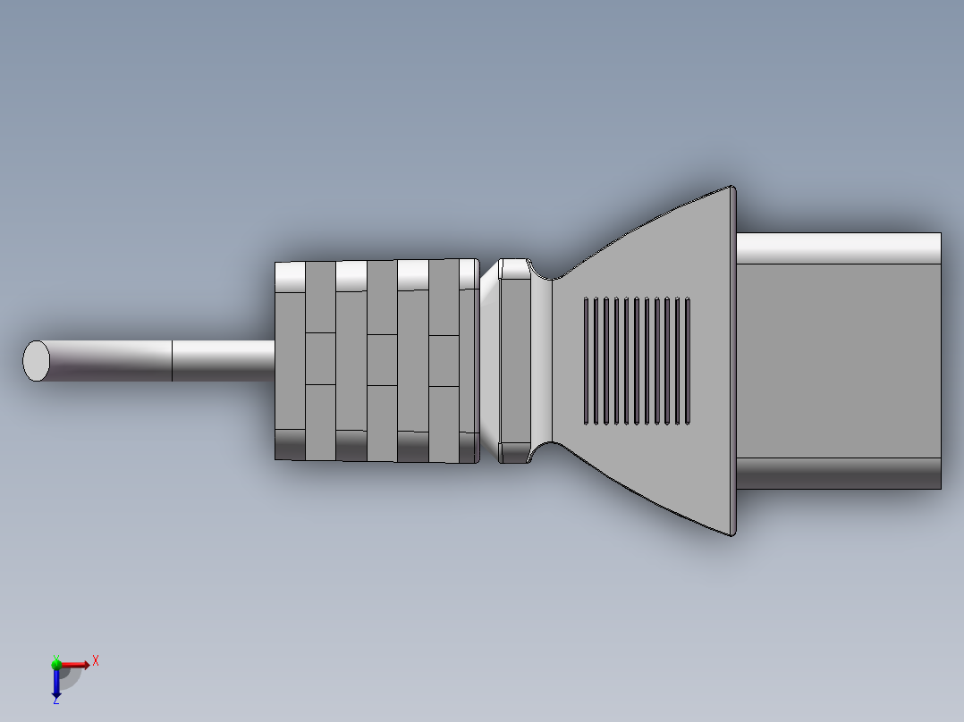 SolidWorks 插头设计俯视图