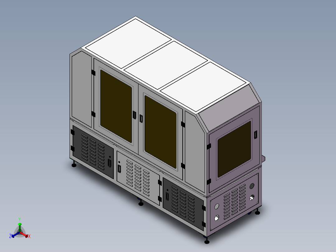 手机焊接机 3D模型自动化设备3D图纸3D模型正等轴测图