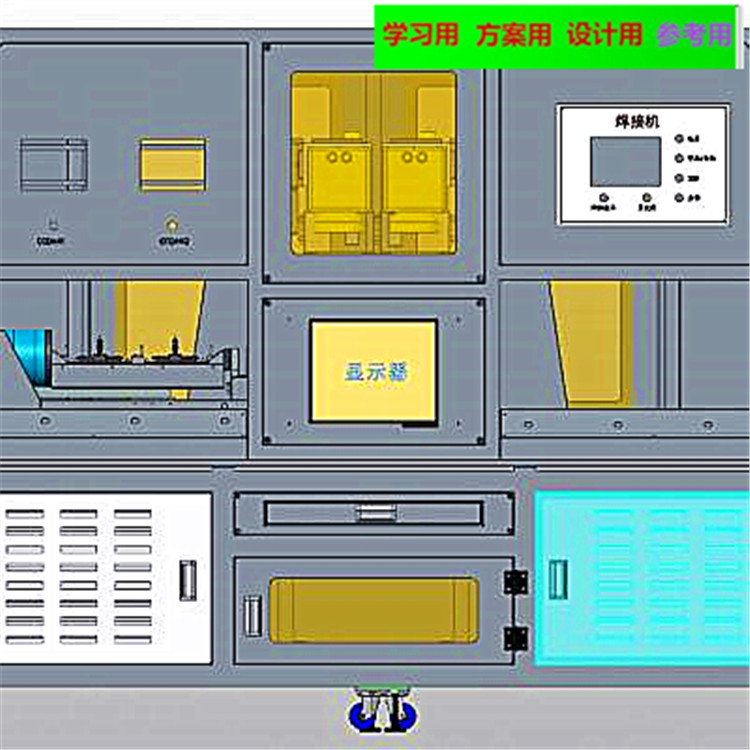 手机焊接机 3D模型自动化设备3D图纸3D模型