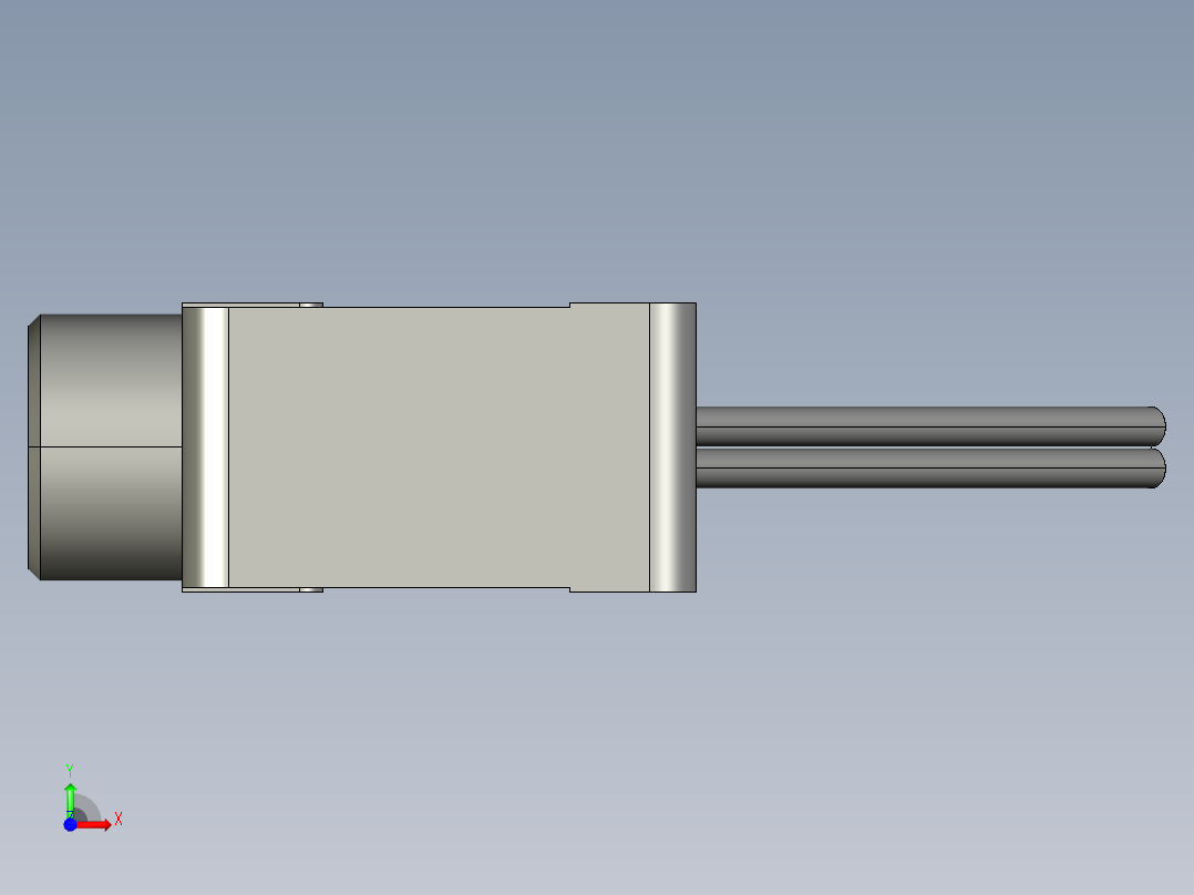 基恩士LV-H32_kc图纸模型前视图