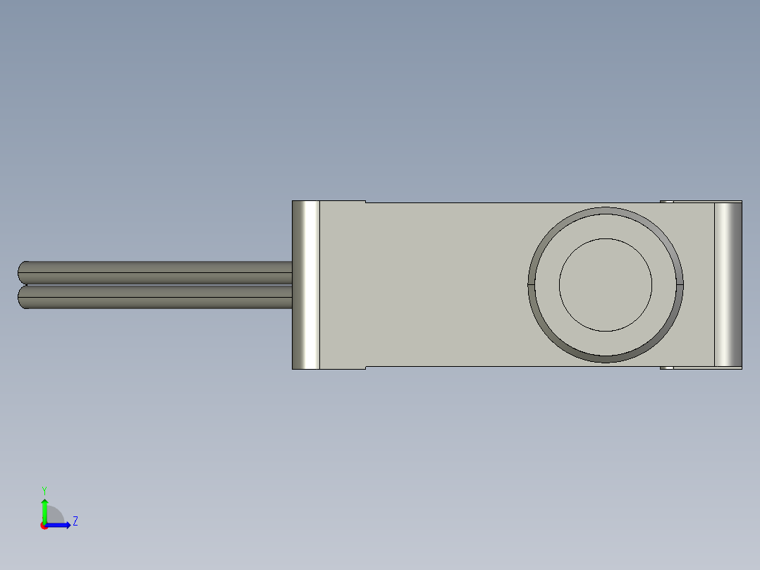 基恩士LV-H32_kc图纸模型左视图