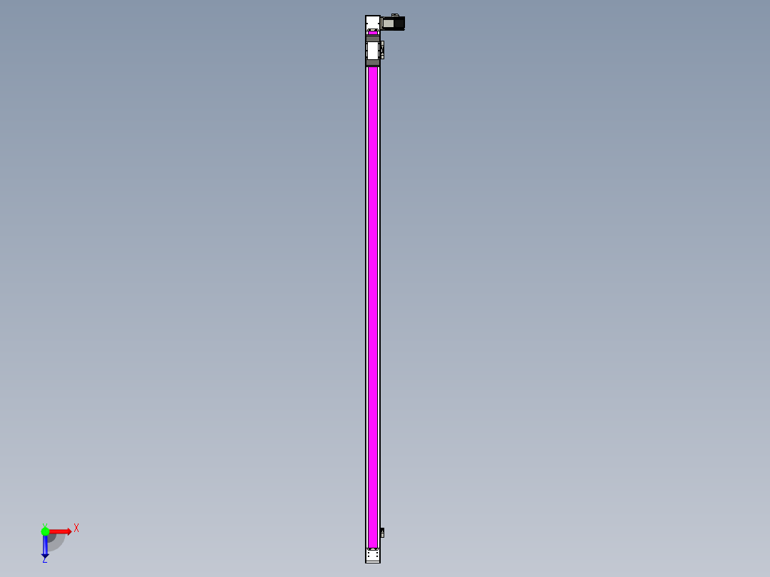 同步带滑台-欧规BC6-L120-S2100-R-P40-D3俯视图