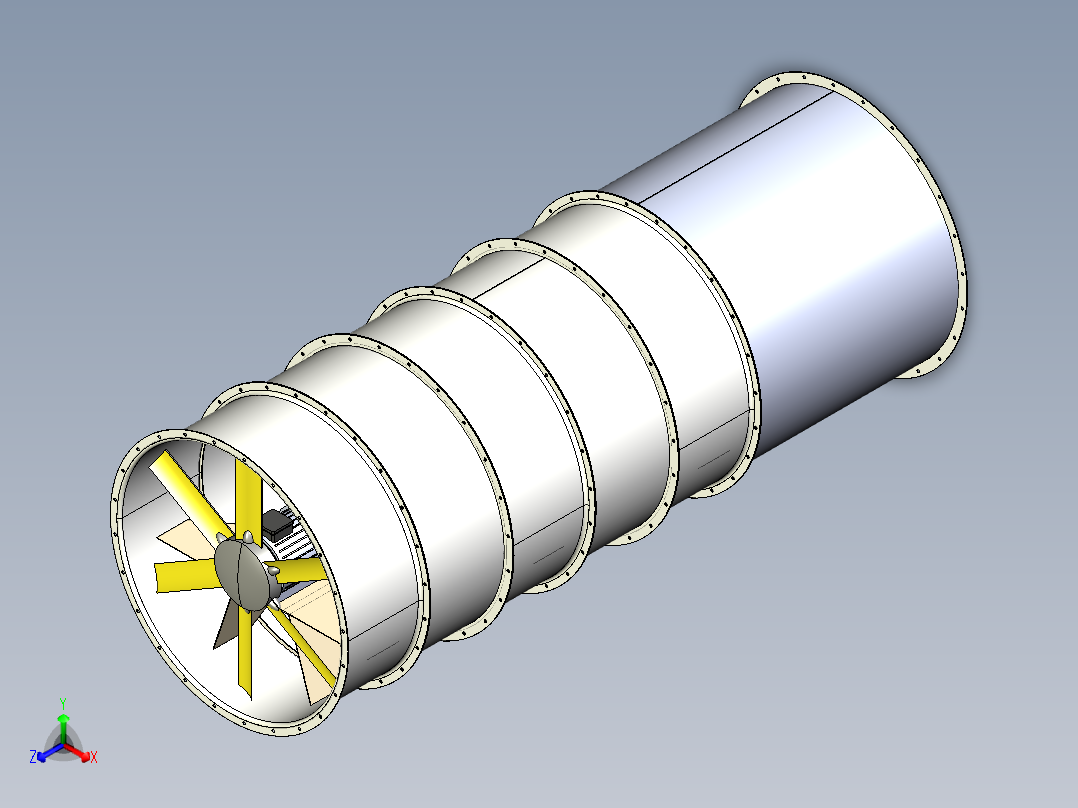 风洞正等轴测图