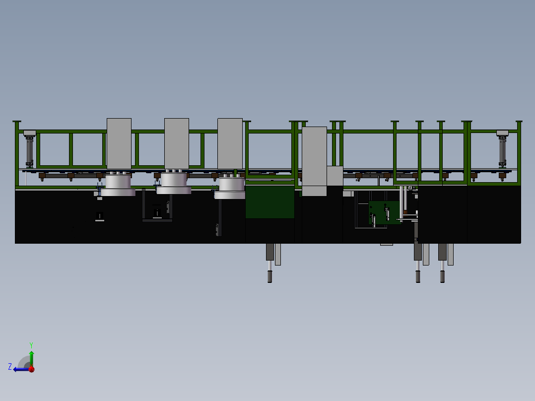马达组装流水线方案 自动化设备<span style='color: red'>3D</span>图纸<span style='color: red'>3D</span>模型