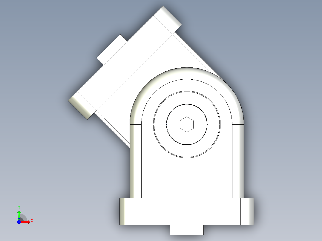 型材-BR 40X40 PIVOT JOINT KJN532235前视图