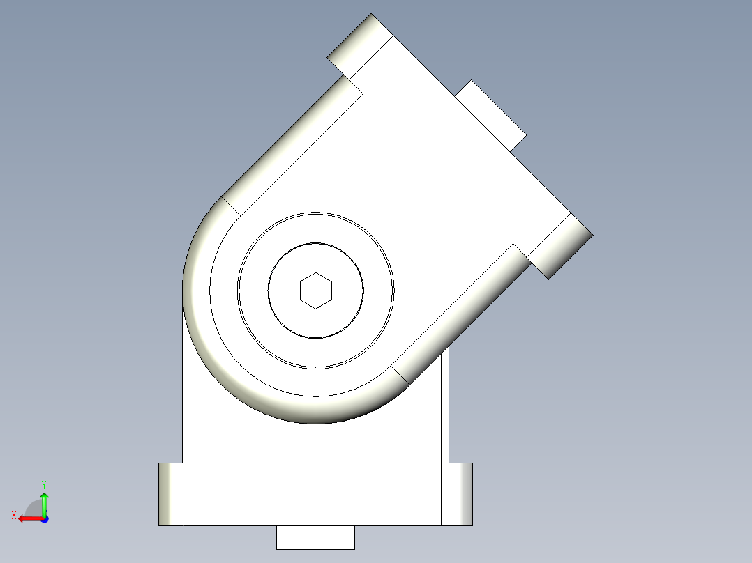 型材-BR 40X40 PIVOT JOINT KJN532235后视图