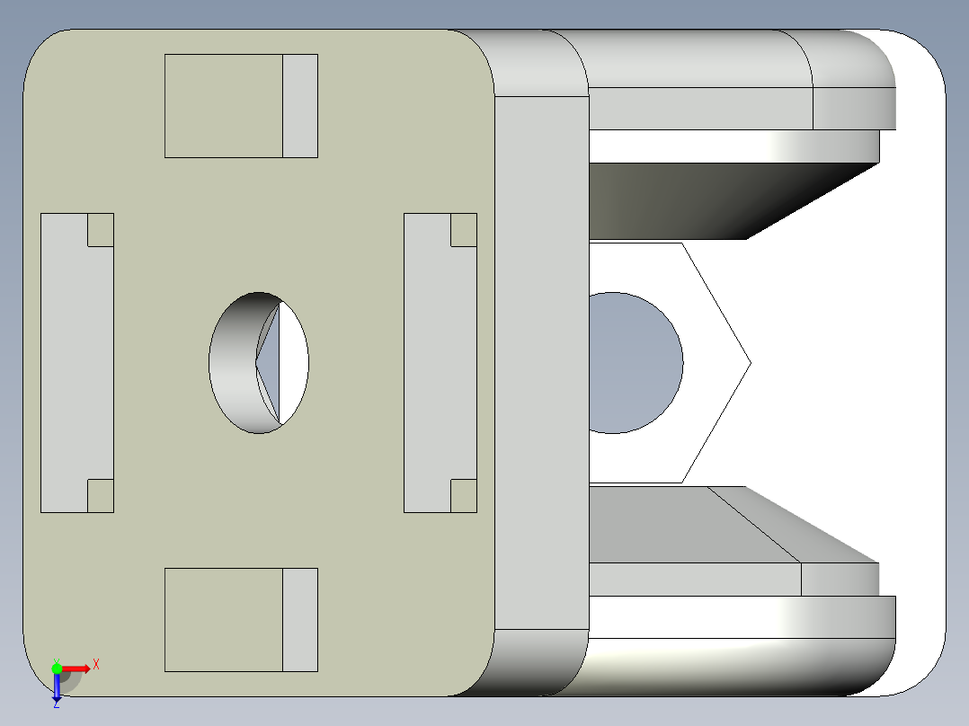 型材-BR 40X40 PIVOT JOINT KJN532235俯视图