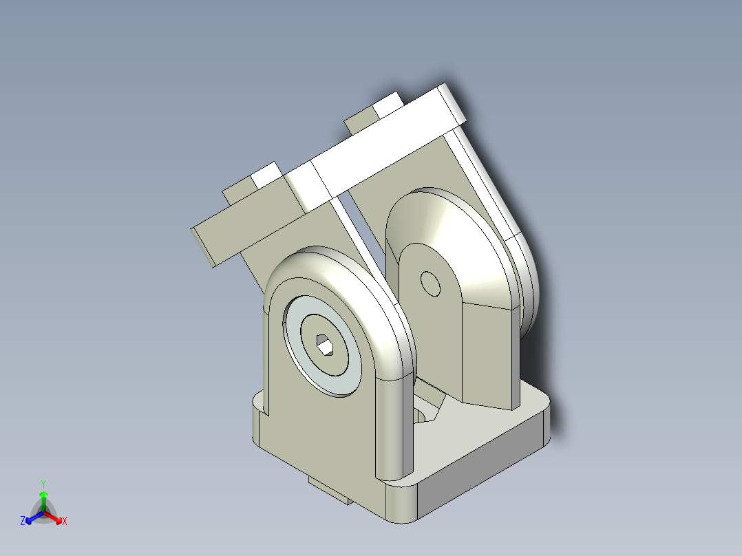 型材-BR 40X40 PIVOT JOINT KJN532235正等轴测图