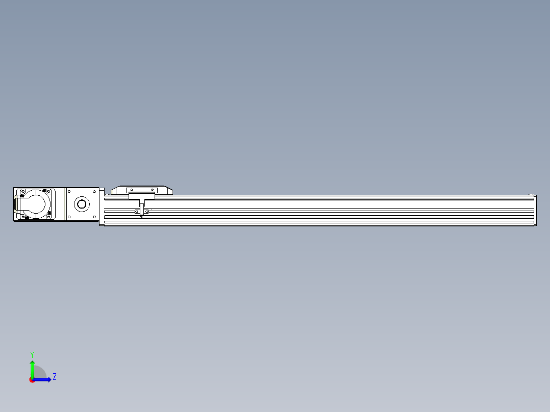 同步带全封闭直线模组TPA-HCB-85D-90-L650-ML-C-P20-N3左视图
