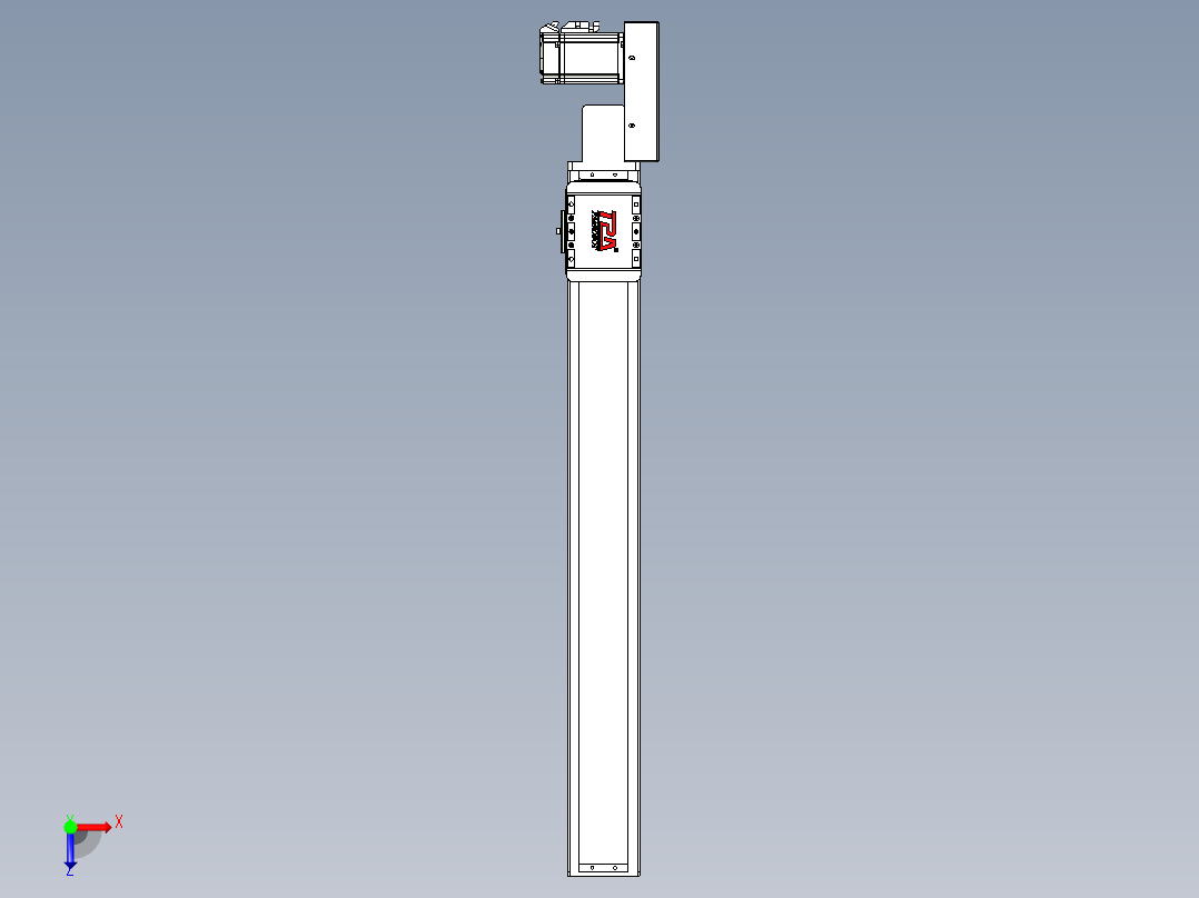同步带全封闭直线模组TPA-HCB-85D-90-L650-ML-C-P20-N3俯视图