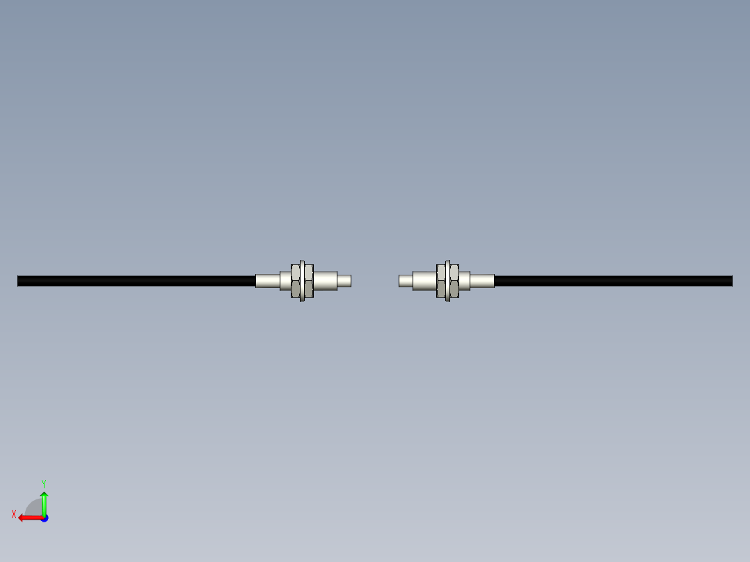 光纤元件对射型FT-D410后视图