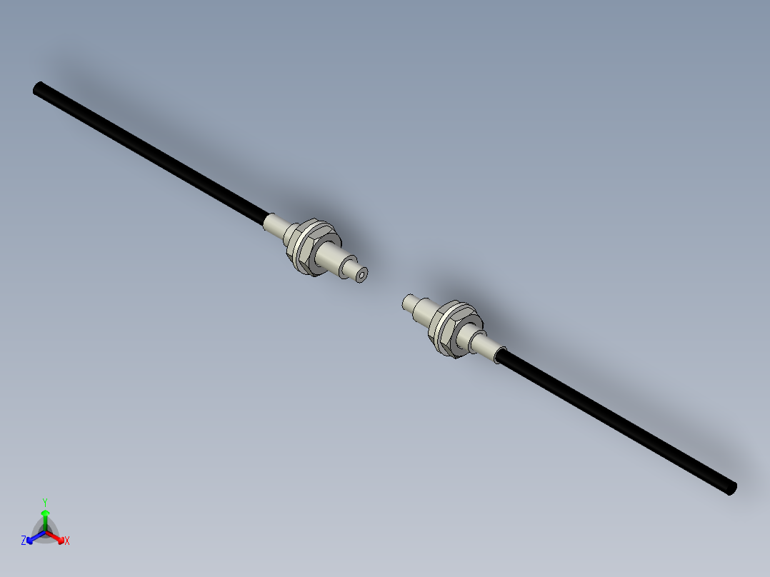 光纤元件对射型FT-D410正等轴测图