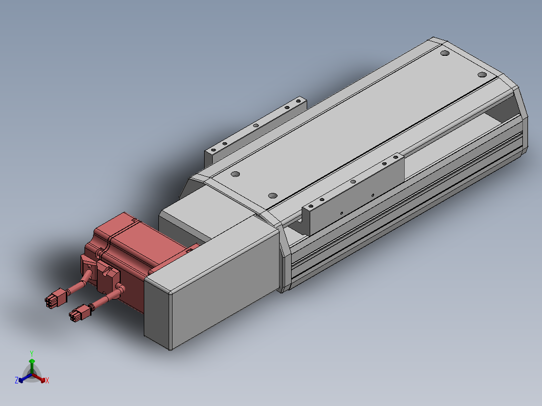 精密模组MT170-L125-100-R-M75-C4正等轴测图