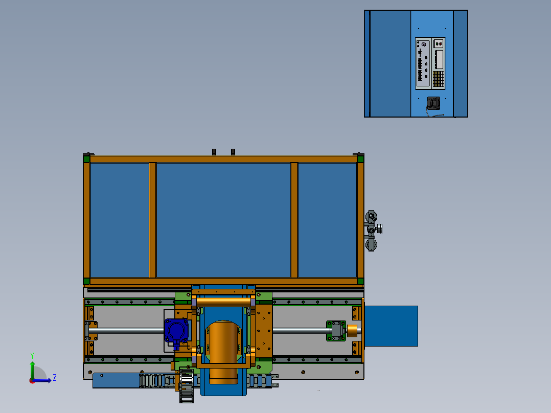 曲面拉丝机、自动拉丝机左视图