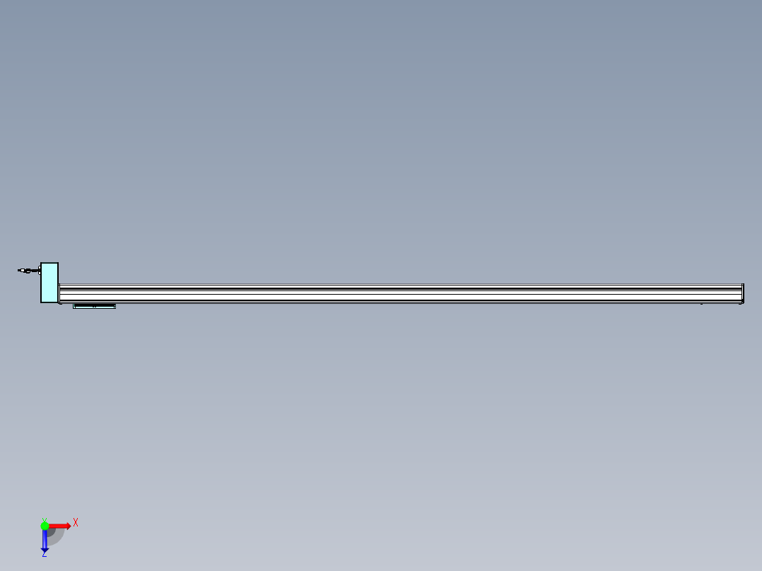 威洛博VBC同步带传动一无尘环境VBC14-L45-S2300-BRD-ZP40-C3俯视图