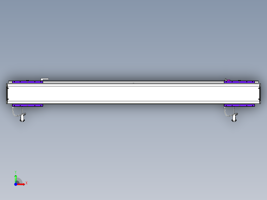威洛博VL系列直线电机模组-2VL14S3-S1200前视图