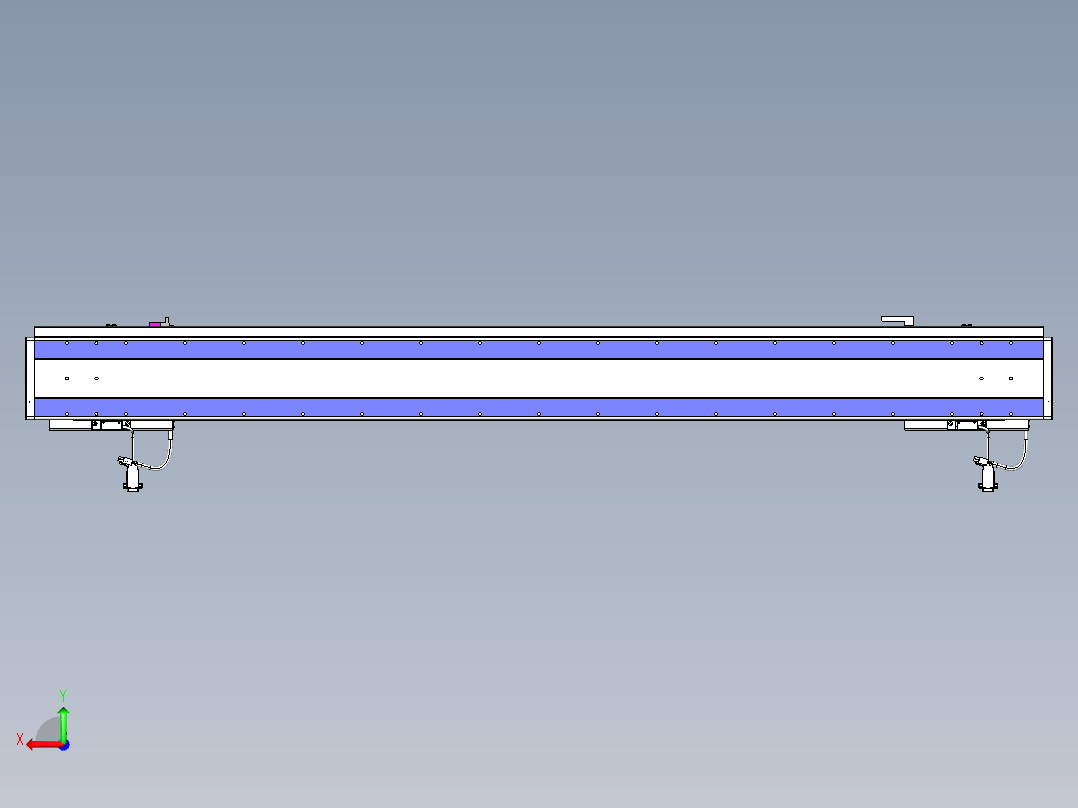 威洛博VL系列直线电机模组-2VL14S3-S1200后视图