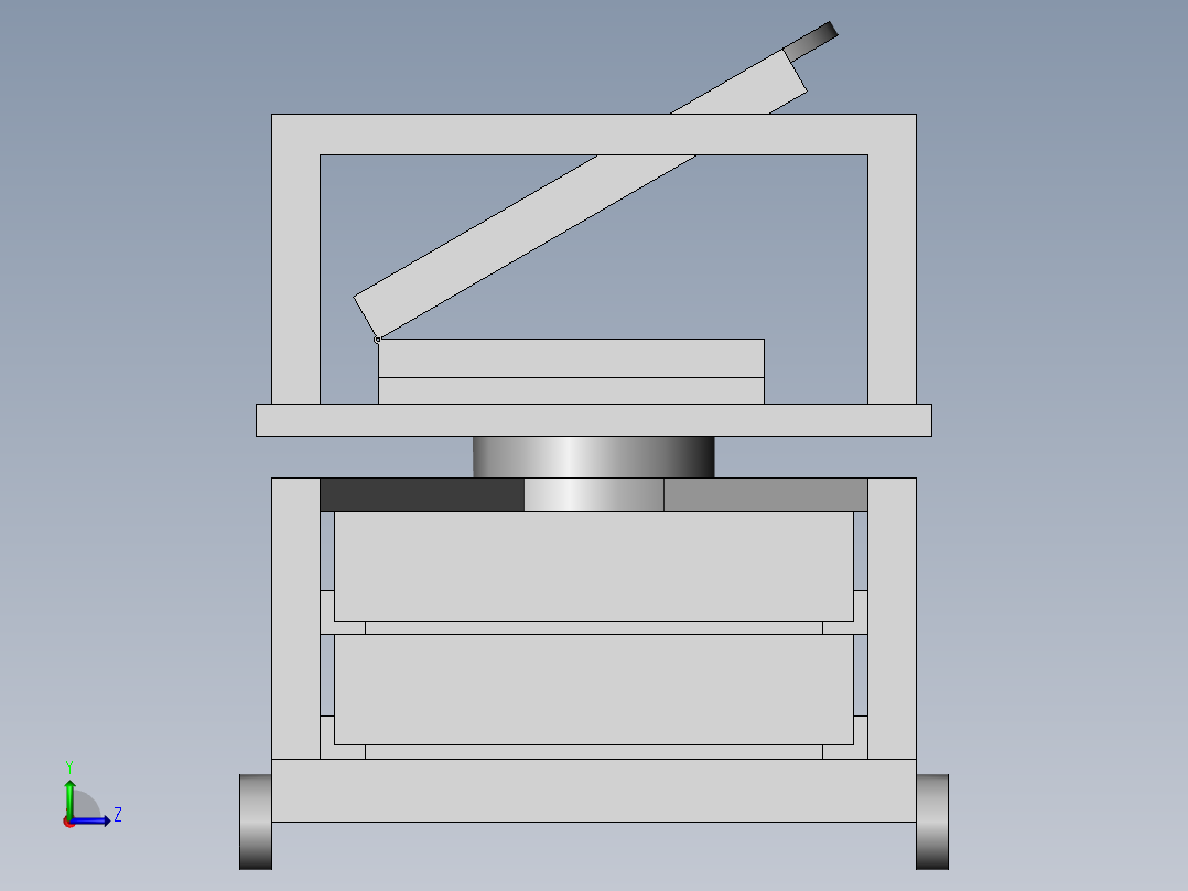 模具生产用转运装置左视图