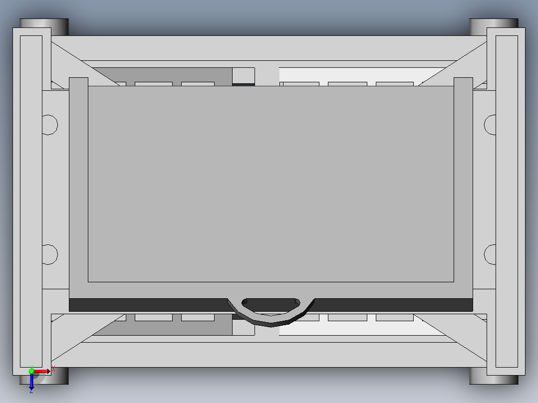 模具生产用转运装置俯视图