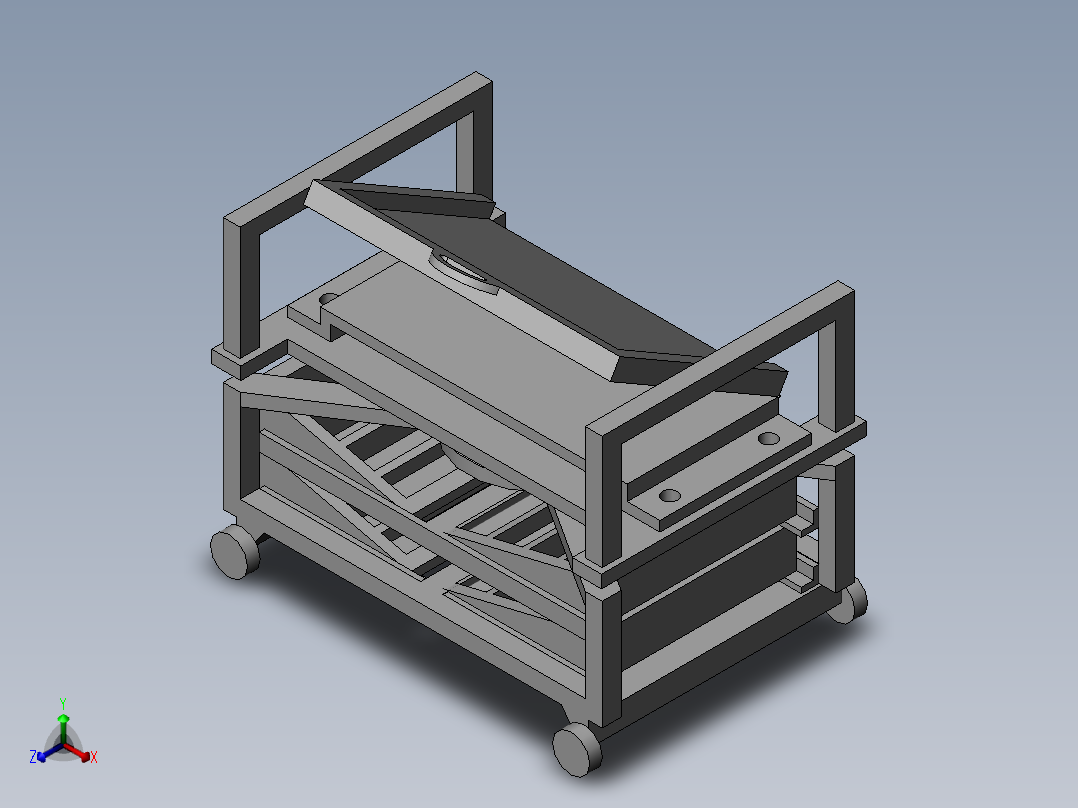 模具生产用转运装置正等轴测图