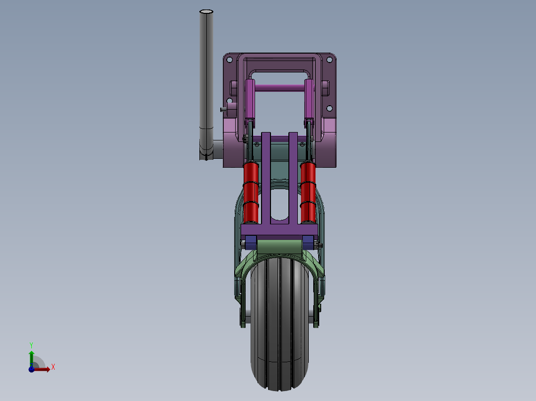 超飞FOURNIER RF-4固定翼飞机起落架前视图