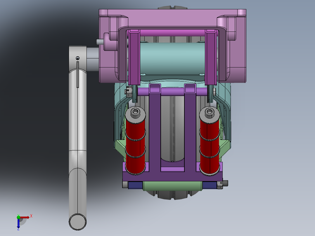 超飞FOURNIER RF-4固定翼飞机起落架俯视图