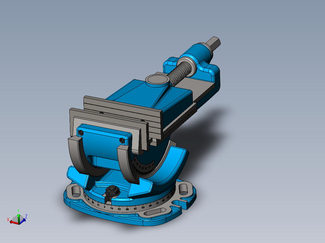 vices老<span style='color: red'>虎钳</span><span style='color: red'>台钳</span>3D数模图纸 Solidworks设计 附STEP