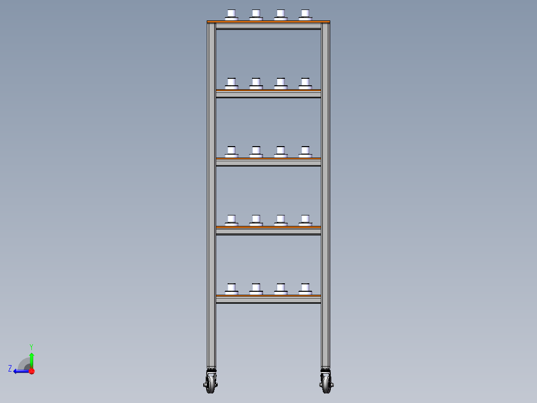 SolidWorks 老化车右视图