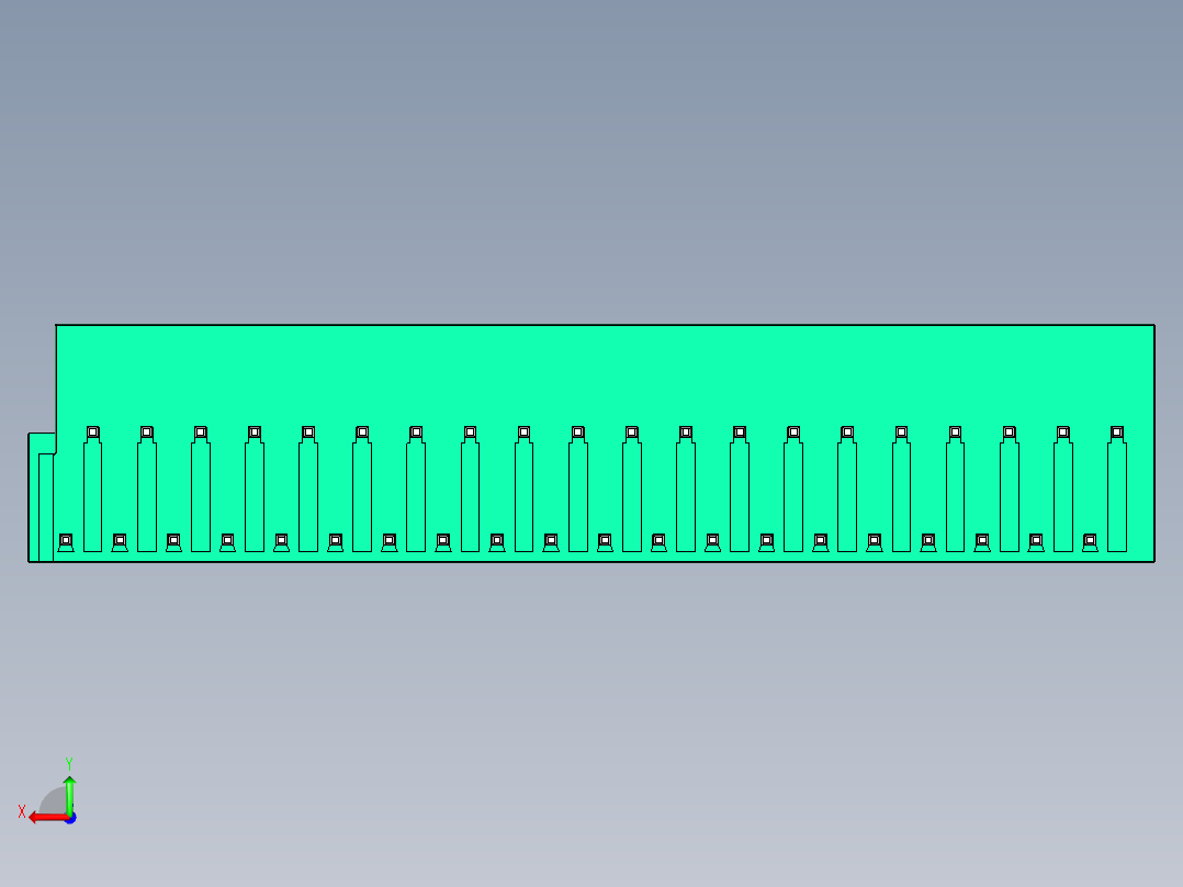 DEGSON 2EDG 系列 5.0mm 可插拔接线端子组-2EDGRTC-5.0-40P-14-00AH后视图