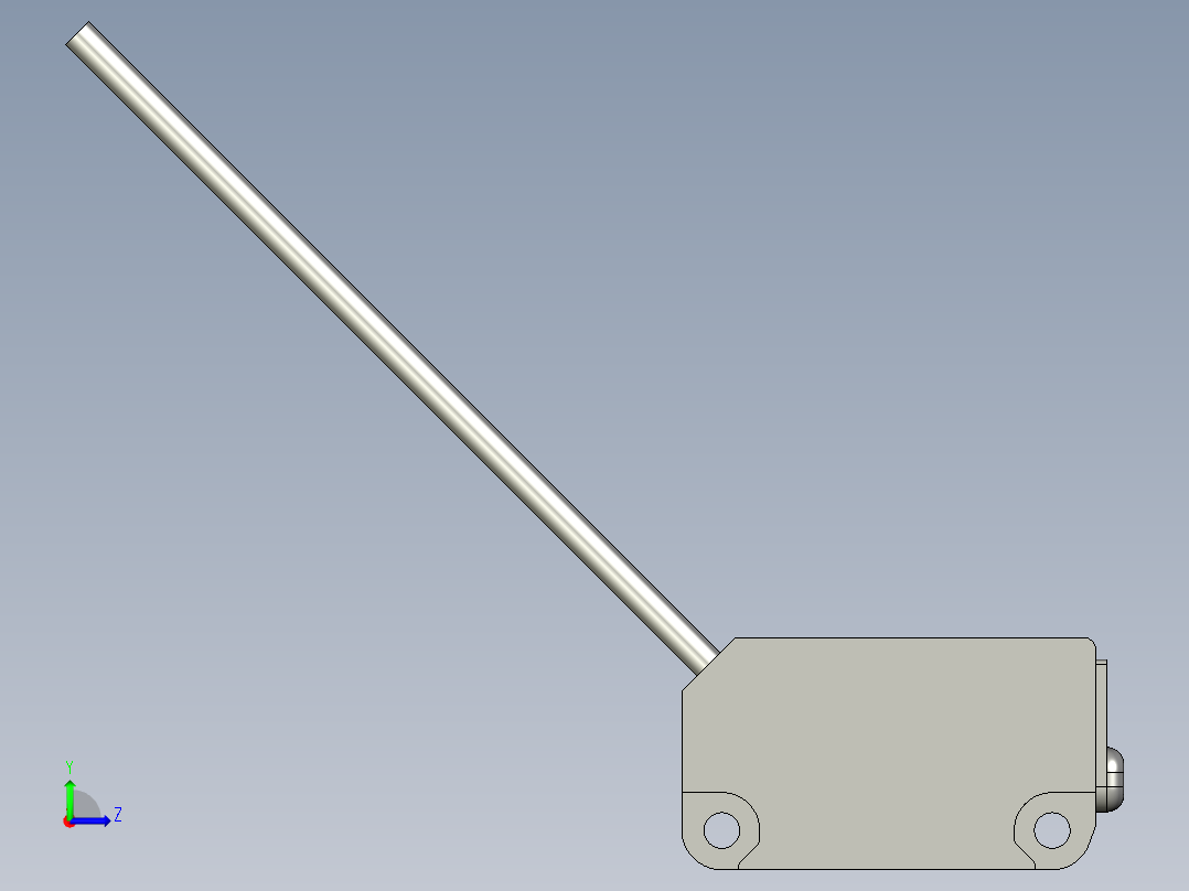 基恩士PZ-M71_kc图纸模型左视图
