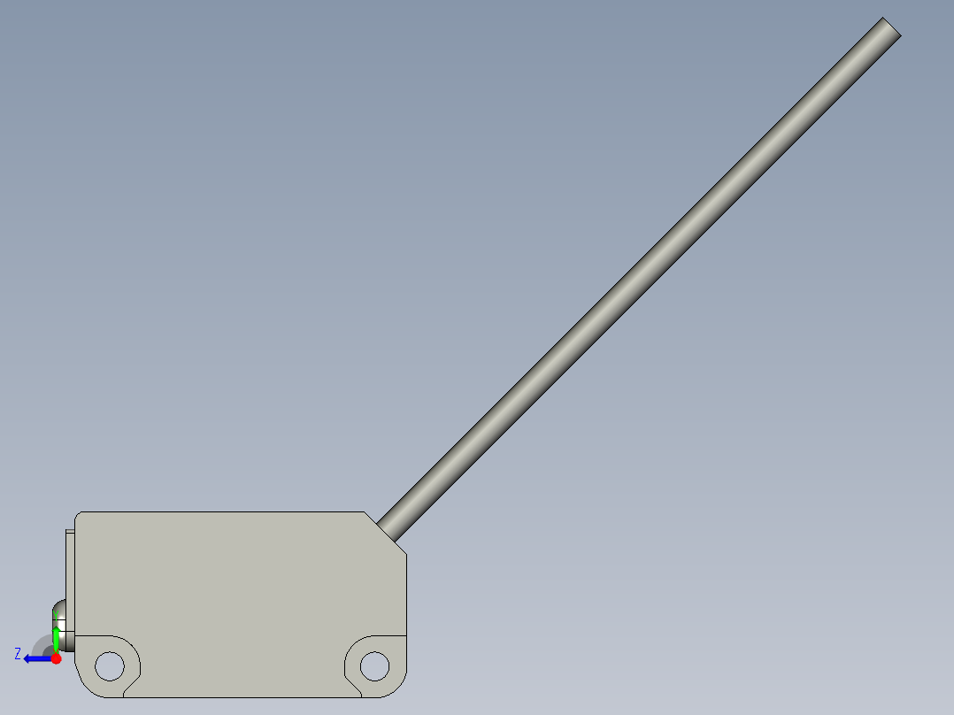基恩士PZ-M71_kc图纸模型右视图