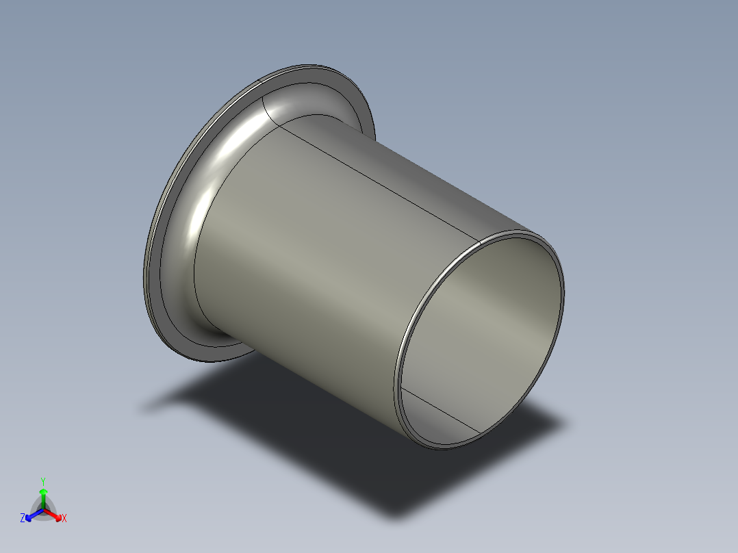 软管与硬管连接用工业通用接头0127_22_16正等轴测图