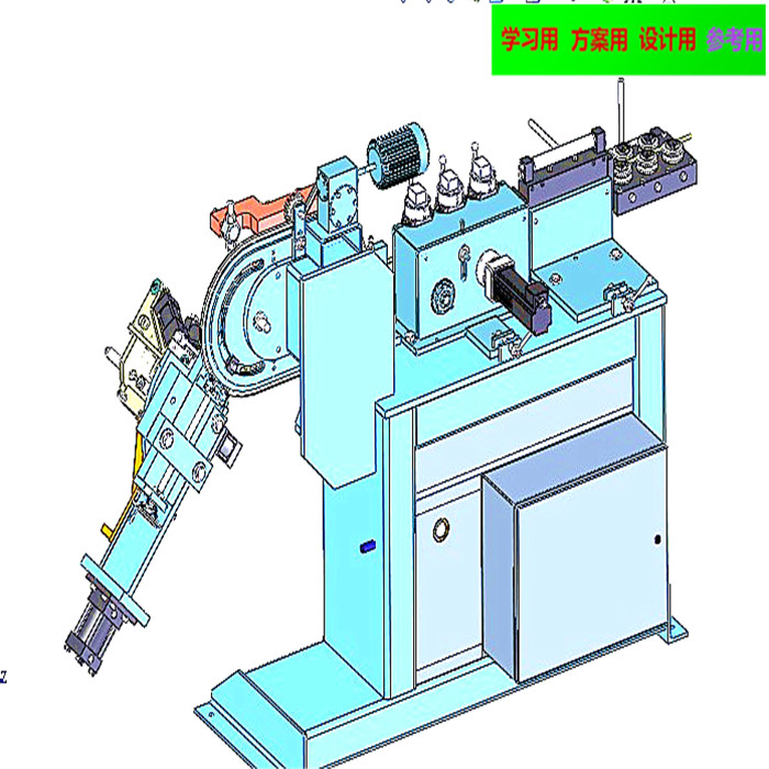 全自动弯环机3D图 非标自动化设备3D图纸3D模型