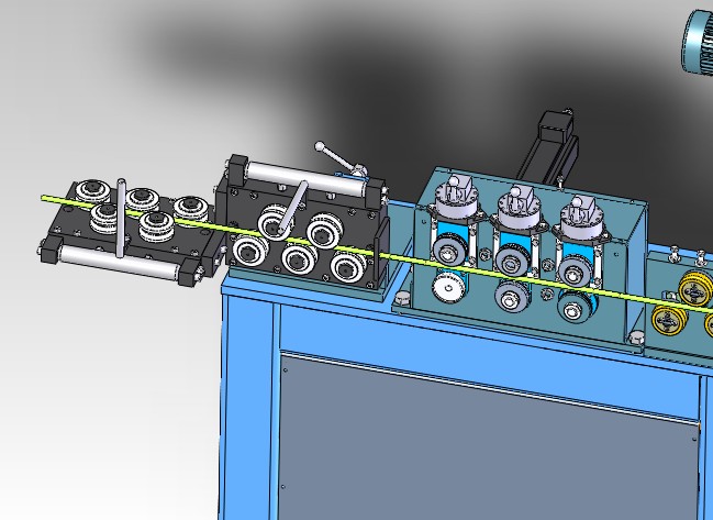 全自动弯环机3D图 非标自动化设备3D图纸3D模型
