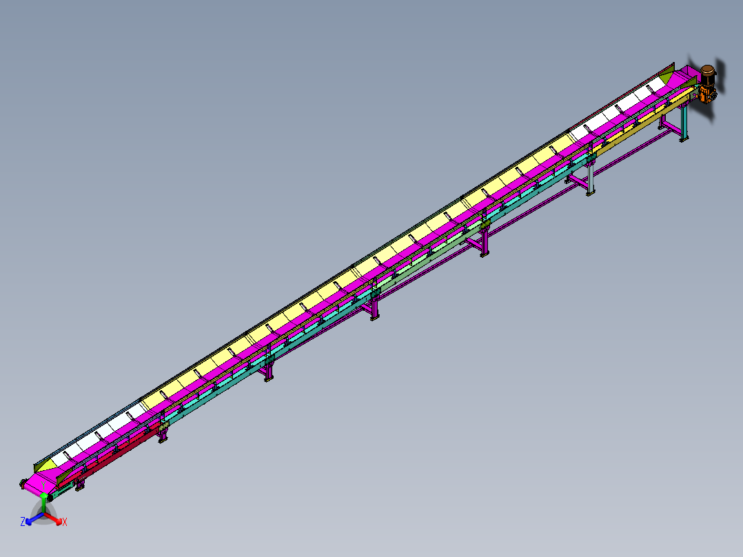 U型槽皮带输送机1446168===100后视图