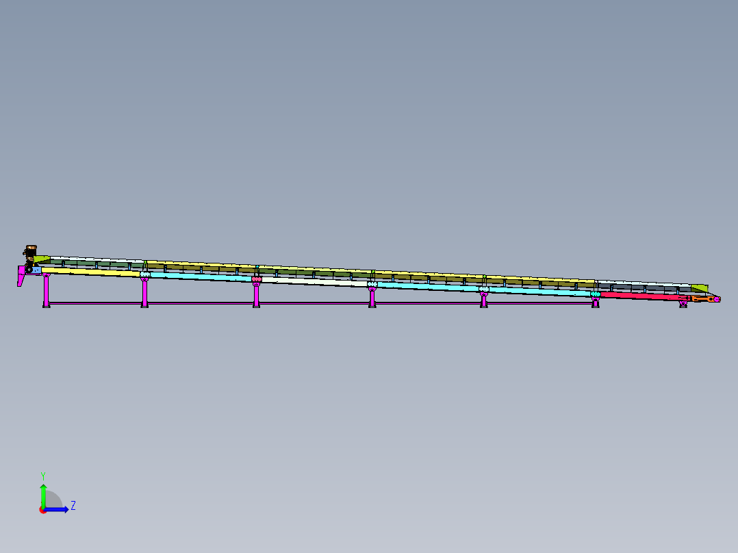 U型槽皮带输送机1446168===100左视图