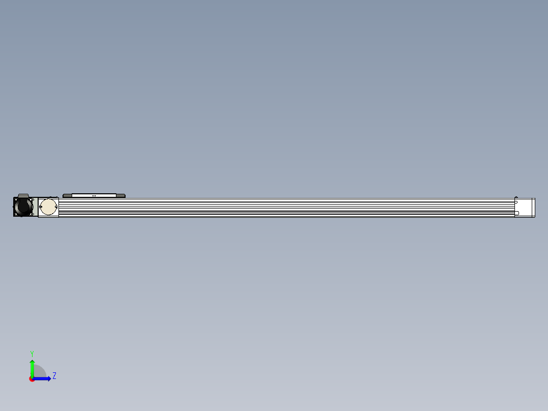 同步带滑台-欧规BC6H-L60-S1300-R-ZP40-D3左视图