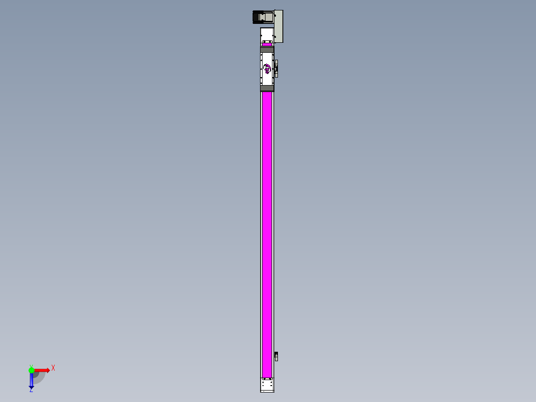 同步带滑台-欧规BC6H-L60-S1300-R-ZP40-D3俯视图