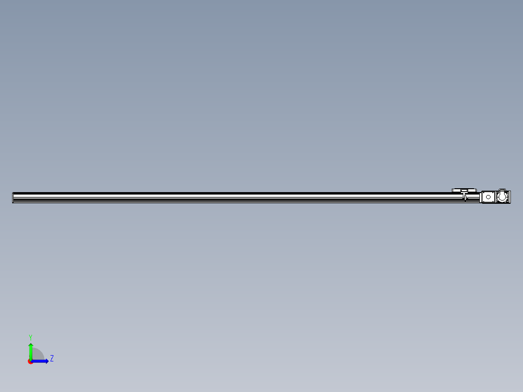 同步带全封闭直线模组TPA-HCB-105D-90-L2250-MR-Y-P20-N3左视图