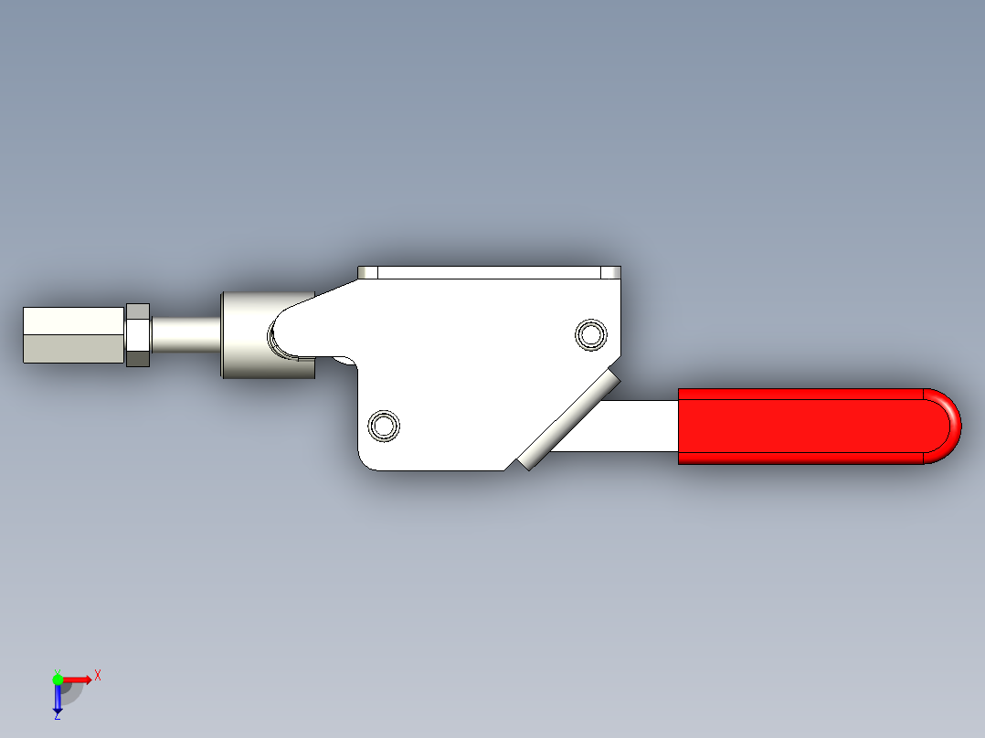 推拉式夾鉗SSP(D)-3D多系列多零件图纸模型俯视图