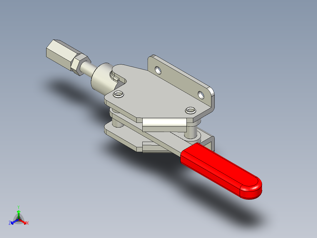 推拉式夾鉗SSP(D)-3D多系列多零件图纸模型正等轴测图